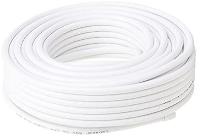 Philex 27600FW25 RG6 - Cabo para satélite (25 m), branco [Importado do Reino Unido]