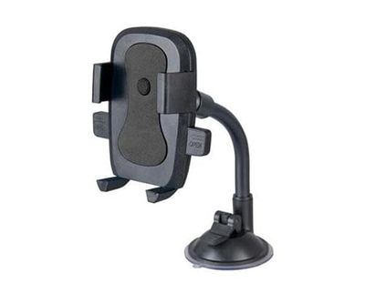 Support Mobile - Support pour Smartphone, Ajustement Flexible, Compatible avec la Plupart des appareils, Construction en Plastique résistant, Couleur Noire