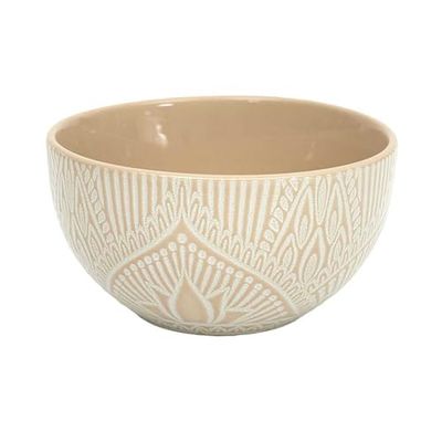 HOME DECO FACTORY, KA0468, Sahara Beige 65Cl miska z trwałej ceramiki, elegancki i nowoczesny design, idealna do zup i sałatek, łatwa w czyszczeniu