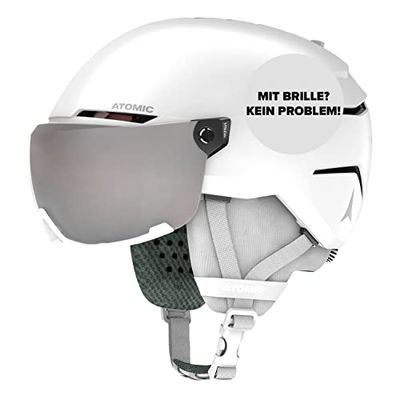 ATOMIC Savor Visor JR, Casco da Ragazzi, Unisex, Bianco, 48/52 cm