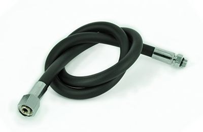 Best Divers FLEXIBLE Standard/caoutchouc Détendeurs, 100 cm, 9/16 F, 3/8 M, noir