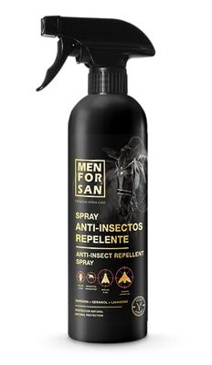 MENFORSAN Spray répulsif, 500ml | A base de margosa, géraniol et lavandin | BIO, 100% naturel | PREMIUM HORSE CAR