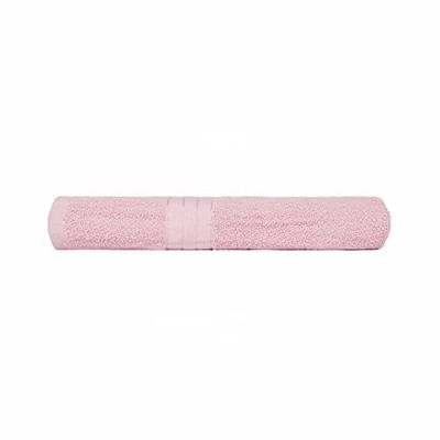 Brentfords 100% Cotton Bath Towels – Premium Quality, Super Absorbent & Quick Drying - Large Bathroom Towel - Blush Pink Luxury Single Set - 70 x 115cm