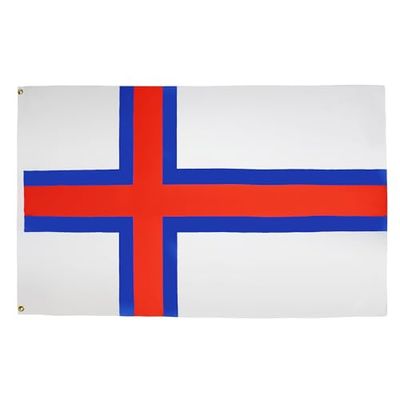 AZ FLAG - Drapeau Iles Féroé - 150x90 cm - Drapeau Féroïen 100% Polyester Avec Oeillets Métalliques Intégrés - Pavillon 110 g