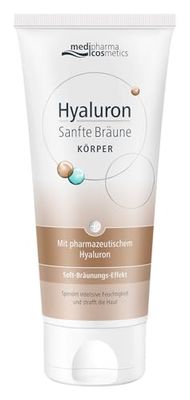 Hyaluron, delicato abbronzatura del corpo, 50 ml, abbronzatura estiva delicata e dall'aspetto naturale, idrata intensa e riduce le rughe, naturale abbronzatura senza macchie e striature