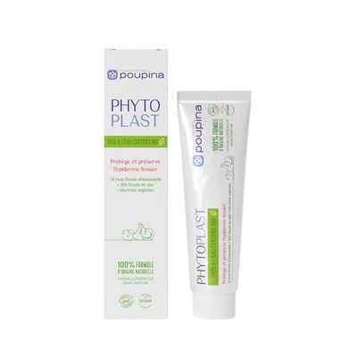 POUPINA - Pasta de agua Phytoplast BIO, crema 100% natural Change Baby, protege contra el enrojecimiento de los asientos, eficacia clínicamente probada, 65 g