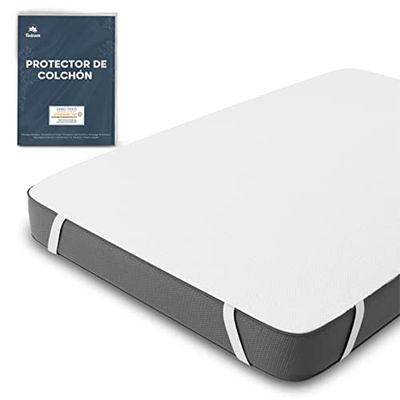 Protectores de colchón Impermeable - Protector Colchon 120x190 Impermeable Certificación Oeko Tex por Twinzen - Cubrecolchón 120x190cm de Algodón Transpirable con 4 Esquinas Elásticas