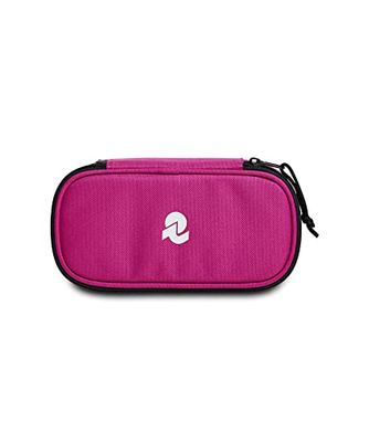 Invicta Estuche Escolar Ovalado 1 Compartimiento – LIP XL Pencil Bag Plain GRS, Festival Fuchsia - Soporte para Bolígrafos Escolares – para Niños, Niñas y Adolescentes - Portalápices