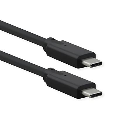 ROLINE Câble USB 3.2 Gen 2x2, PD 20V5A, Emark, C-C, St/St, 20 Gbit/s, Noir, 1,5 m