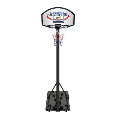 Sport1 Slam Dunk 703200101 - Lámpara de pie portátil para Baloncesto Ajustable para Exteriores, Juegos de jardín para niños, Altura del Anillo 140-200 cm, Juventud Unisex, Negro, Drunk