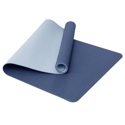 Narwhal Yogamat TPE Antislip Large XXL 190x80x0,6cm 6mm dik - Yogamatten voor vrouwen en mannen Oefening Gym Pilates Fitness & Workout Training (NAVY/BLAUW, 190 x 80 x 0,6 cm)