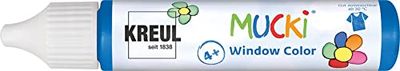 Kreul 24411 - Mucki Window Color, penna da 29 ml, a base d'acqua, senza parabeni, senza glutine, senza lattosio, vegan, facile da colorare, lavabile