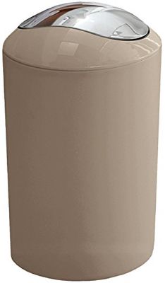 Kleine Wolke 5063271858 Glossy - caixote do lixo para casa de banho (5 L), cor castanha