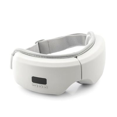 InnovaGoods® Ögonmassör med 4-i-1 EyeSky luftkompression, lindrar ögontrötthet och förbättrar blodcirkulationen, kompakt design, perfekt för hemmet och arbetet.