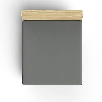 Sábana bajera ajustable 140x190 Gris oscura