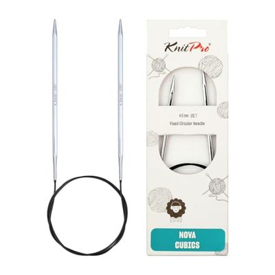Knit Pro K12158 Mantel, Latón, Plateado, 4,5 mm