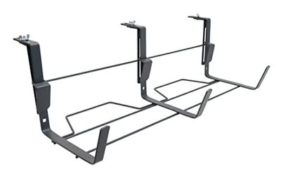 Support jardinière fer plat fixations réglables 60x18 cm - Anthracite - Made in France