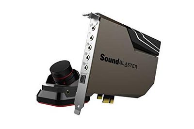 Creative Sound Blaster AE-7 - Carte Son PCI-e Haute résolution DAC/Amplificateur avec Bi-amplificateur de Casque Discret Xamp et Audio Control Module Gris/Noir