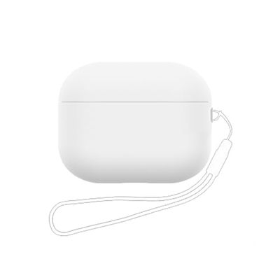 Custodia protettiva per AirPods Pro 2, in morbido silicone, compatibile con Apple AirPods Pro di seconda generazione 2022, LED frontale visibile (bianco)