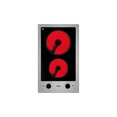 Teka EFX 30.1 2H Placa (integrado, cerâmica, vidro e cerâmica, preto, aço inoxidável, 1200 W, ao redor)
