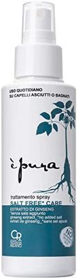 È Pura - Salt Free Care Spray - Soin Quotidien sans Sel pour tout Type de Cheveux Séchés ou Humides - Formule au ginseng - Sans rinçage - 125 ml - Flacon de 125 ml