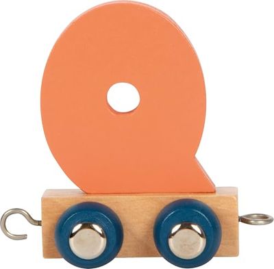 small foot Train Alphabet Polaire Lettre Q en Bois, Combiner, décorer, Offrir, 12587