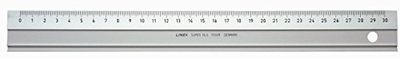 Linex 100413071 1950 Super M Series Aluminium Ruler 50 cm Scales in MM, with Slip Protection, Zeichenkante Cutting Edge and Aluminium