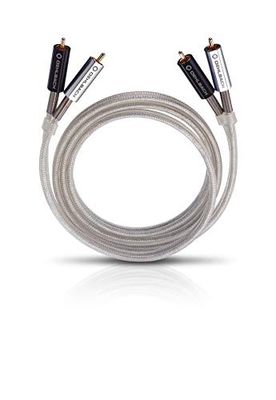OEHLBACH Silver Express - cabos de áudio (0,5 m, 2 x RCA, 2 x RCA), prateado