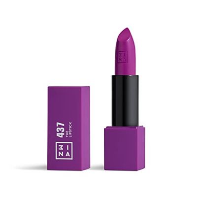 3INA MAKEUP - The Lipstick 437 - Malva - Rossetto Matte - Alta Pigmentazione - Rossetti Cremosi - Profumo di vaniglia e custodia magnetica - Lucido e Mat - Vegan - Cruelty Free