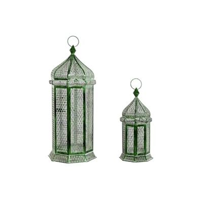 FAROLA 2 METAL 23 x 23 x 57 zielony