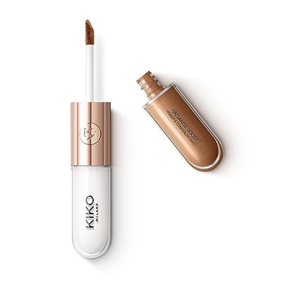 KIKO Milano Matte & Shiny Duo Liquid Lip Colour 01 | Liquid lipstick with a dual matte and shiny finish
