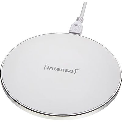 Intenso Draadloze oplader WA1 oplader inductief laadstation, Qi-gecertificeerd, wit