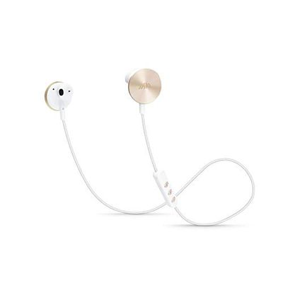 I am plus BUTTONS auricolari wireless Bluetooth in-ear con microfono integrato - Oro e Bianco