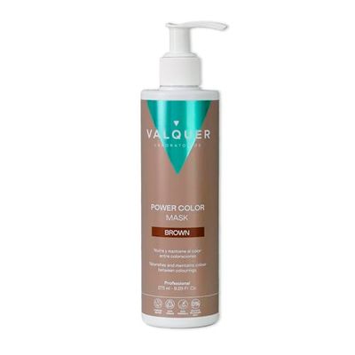 V醠quer Professional Power Colour Dyed Hair Mask - Vegan and Sulfate- (Brown Hair) - Hair Colour Booster - 275ml