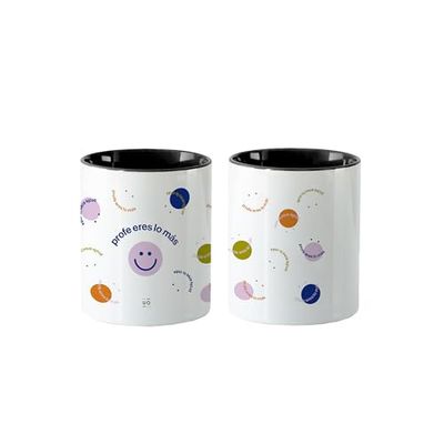 UO Portalápices Profe Eres lo más. para Escritorio Original y Divertido. Regalo para Profesores. Diseño Moderno y Elegante para la Oficina. Cerámica. Multicolor.