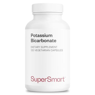 Supersmart - Potassium Bicarbonate 5400 mg Per Serving - for Acid-Base Balance & Healthy Cardiovascular System | Non-GMO & Gluten Free - 120 Vegetarian Capsules