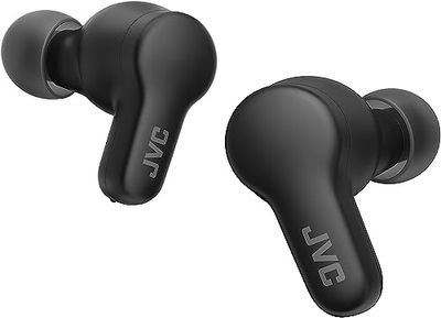 JVC, Cuffie Bluetooth True Wireless HA-Z77T, Bluetooth 5.3, Resistenti agli Schizzi, Design Ergonomico, Cuffie Wireless con Batteria Fino a 24 ore, Ricarica Rapida, 3 Sound Mode Disponibili, Black
