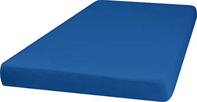 Playshoes dra-på-lakan madrassskydd, vattentätt, 70 x 140 cm, blå