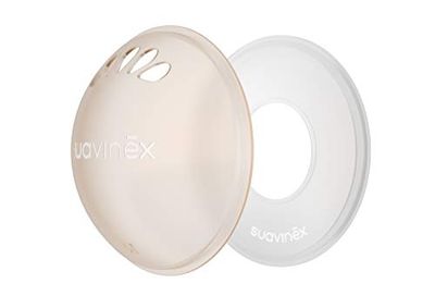 Suavinex, Set de 2 Conchas Recolectoras (para Recoger las Pérdidas de Leche) + 2 Conchas Protectoras (para Evitar el Roce de la Ropa). Recolector de Leche Materna, Protegen Pezones Sensibles, 4 uds