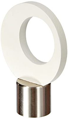 Lounge - Bois-Metal | Ø28 | 1 Embout Pop | Blanc Mat