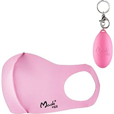 MaskEgg Met opberg-ei en sleutelhanger, MaskEgg maakt een einde aan het vergeten van de gezichtsbescherming, eenvoudig te reinigen, veilig te bevestigen, in 6 trendy kleuren