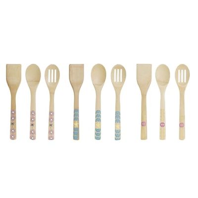 UTENSILIO SET 3 BAMBU 6X2X30 AFRICA 3 SURT.