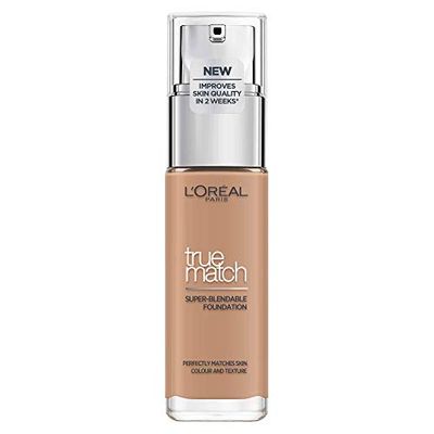 L'Oréal Paris Perfect Match Make-Up, Liquid Foundation with Hyaluronic and Aloe Vera, No. 5.D/5.W Golden Sand, 30 ml
