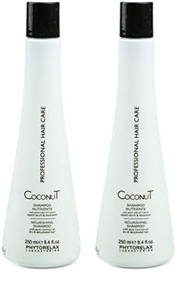 Phytorelax Laboratories Coconut Nourishing Shampoo - 250 ml, 1 (Confezione da 2)