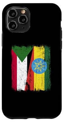 Sudan Ethiopia Half Flag Sudanese Ethiopian Roots Case for iPhone 11 Pro