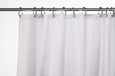 Croydex professionellt vanligt vitt duschdraperi i textil 1800 x 1800mm Vitt