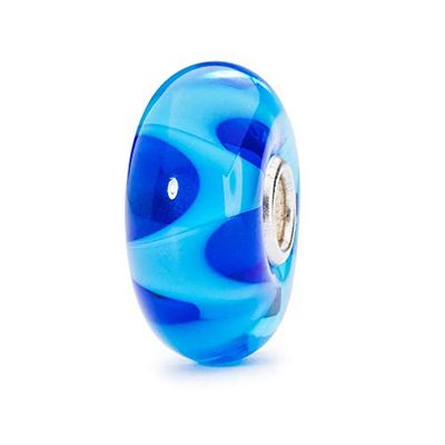Trollbeads Perle Femme Azur Vague Argent 925 - TGLBE-10196, Taille Unique, Verre, Verre