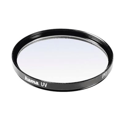 Hama | Filtro de protección UV 77mm (Filtro Reductor luz Ultravioleta, Protector Lente, Objetivo 77mm) Negro