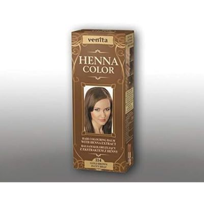 Venita Henna Color Coloration pour cheveux, 114 brun doré, 75 ml