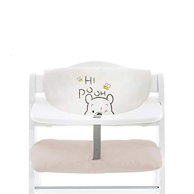 Highchair Pad Deluxe capa cadeira alta hauck - almofada para cadeira de madeira evolutiva Alpha Plus Beta Plus e Arketa - Almofada de 2 peças macia para cadeiras evolutivas lavável à máquina - Winnie